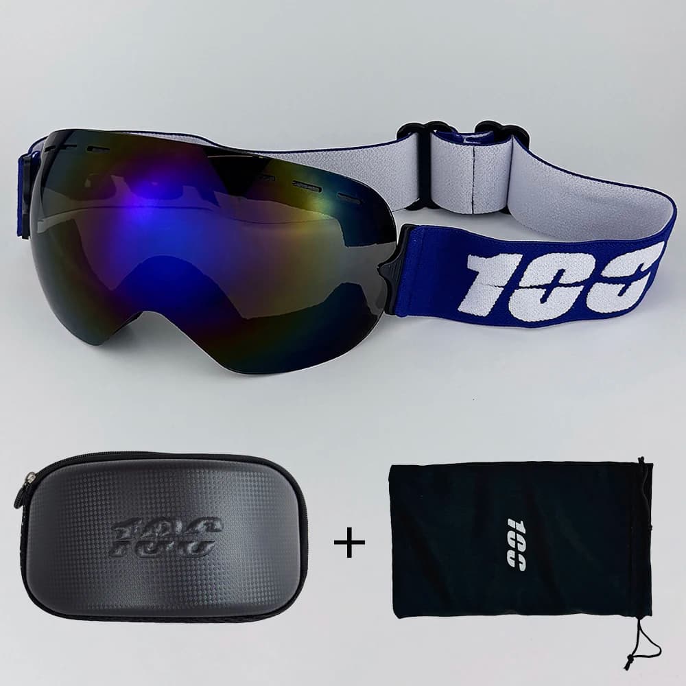 100 nuovi occhiali da sci anti-fog sci occhiali da snowboard uomo donna occhiali da sci protezione UV400 occhiali da snowboard antivento vendita calda