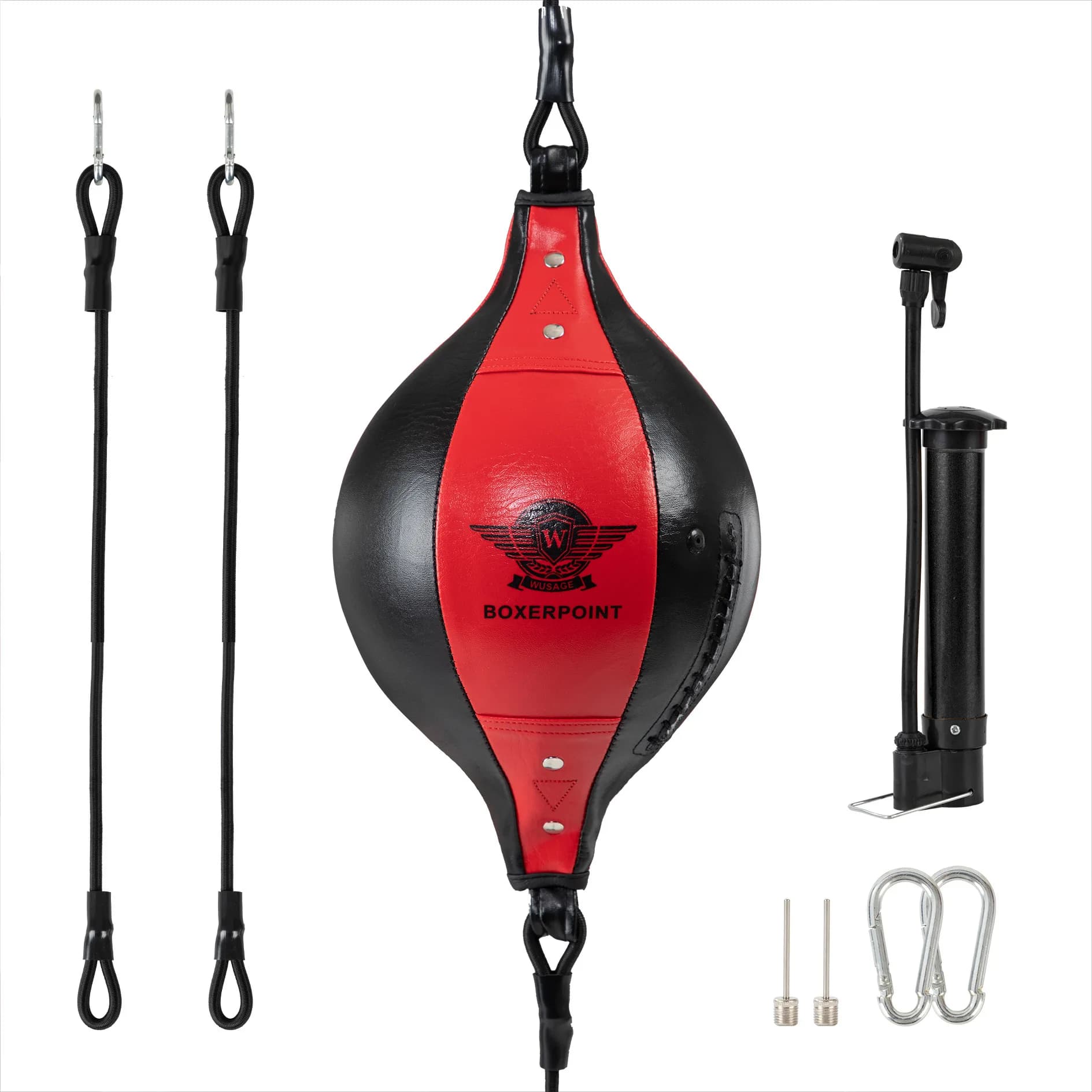 Double-end training boxing bag Flexible boxing ball hanging PU leather elastic boxing bag for fitness gym equipment