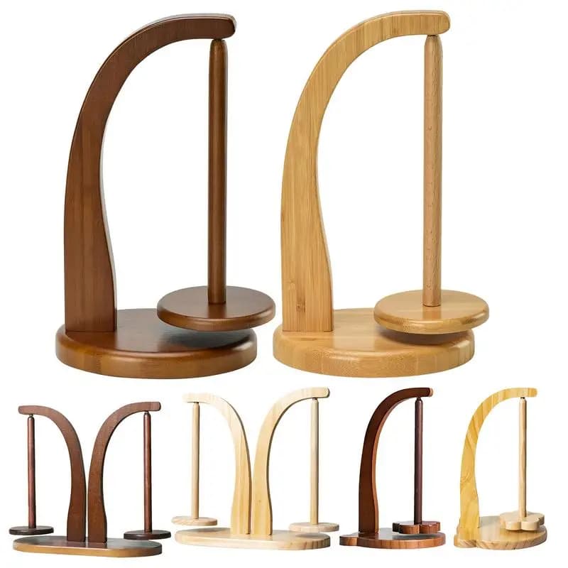 Porta filato per lavorare a maglia Supporto per filato magnetico rotante in legno Spinner per filato salvaspazio con carico portante da 320 g Filato leggero
