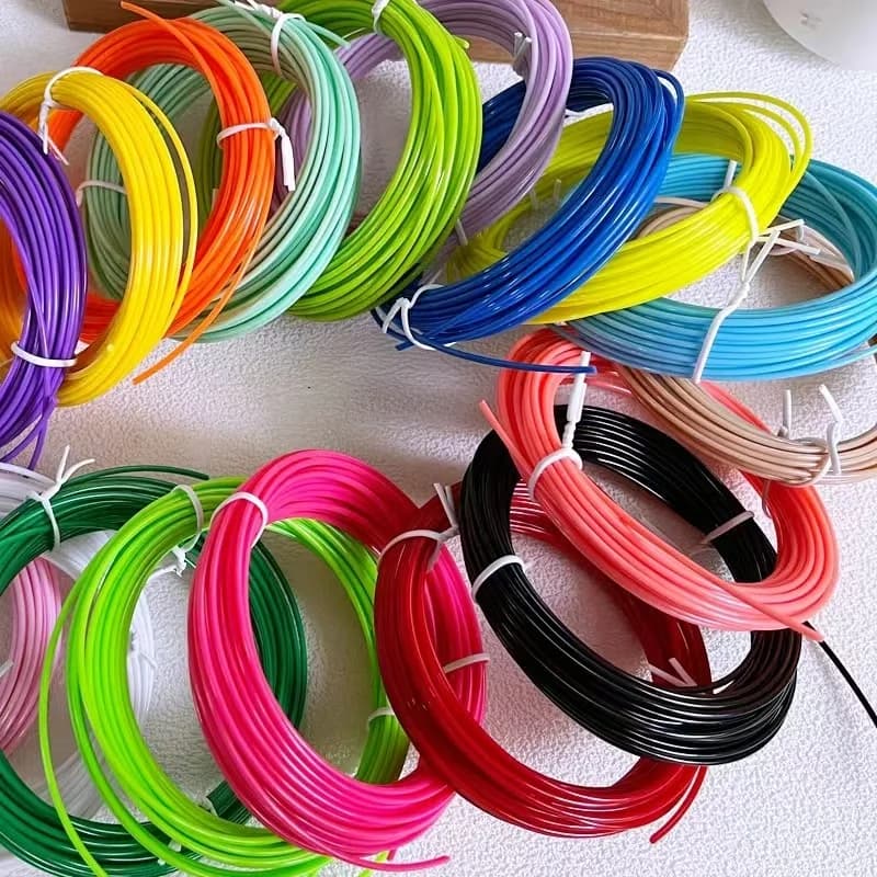 3D PLA pen thread, 25m to 200m rainbow wire, 1,75mm diameter, 5 to 32 colors, 3D pen DIY printing material, birthday gift