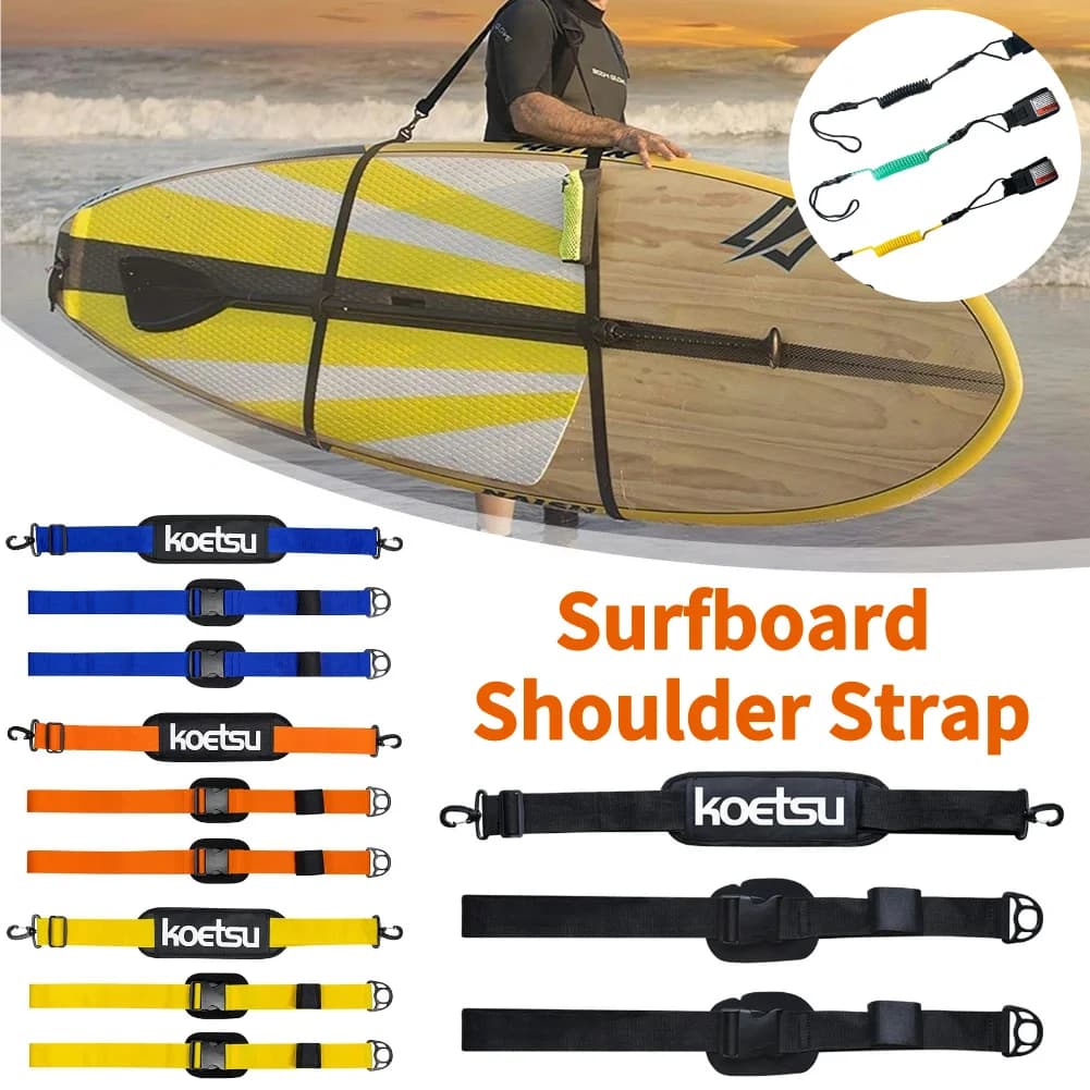 Cinghia Regolabile per Tavola da Surf, Leash per Bodyboard, Stand Up Paddleboard, Pinne da Surf, Pagaia, Wakeboard, Kayak, Attrezzi