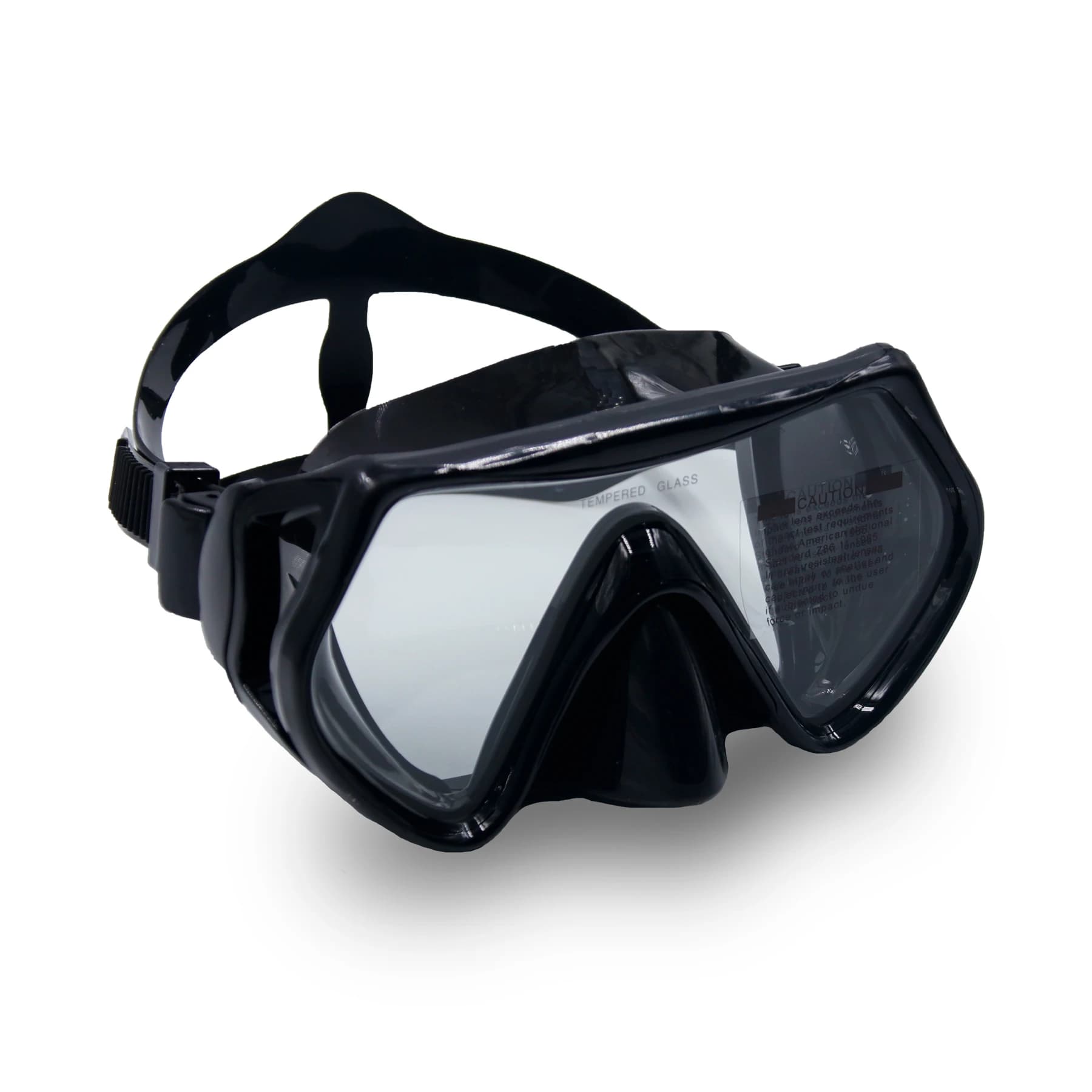 Snorkeling Mask with Swimming Eyelets, Diving Silicone Gonna, Tempered Glass Lenten, Large Visive Field, for Training, with Nasal Cover and Adjustable Strap
