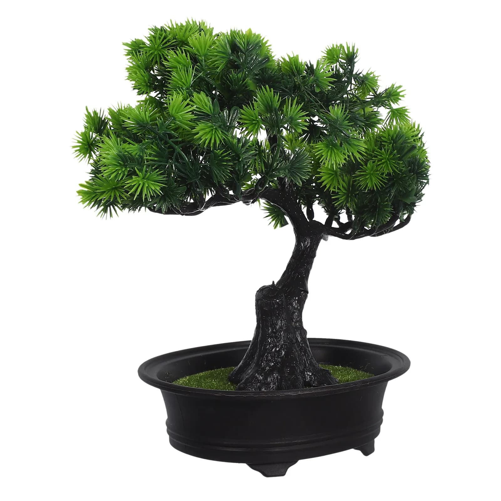 Artificial Greenery Bonsai Tree Japanese Juniper Style Small Potted Fake Plant Indoor Decoration Zen Faux Plant Home Office