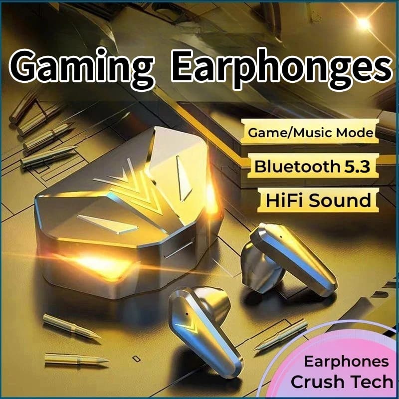 2025 NEW TWS Bluetooth 65ms Wireless Gaming Headphones Low-latency earphones Gamer Headset Gamer with Vivavoce Microphone