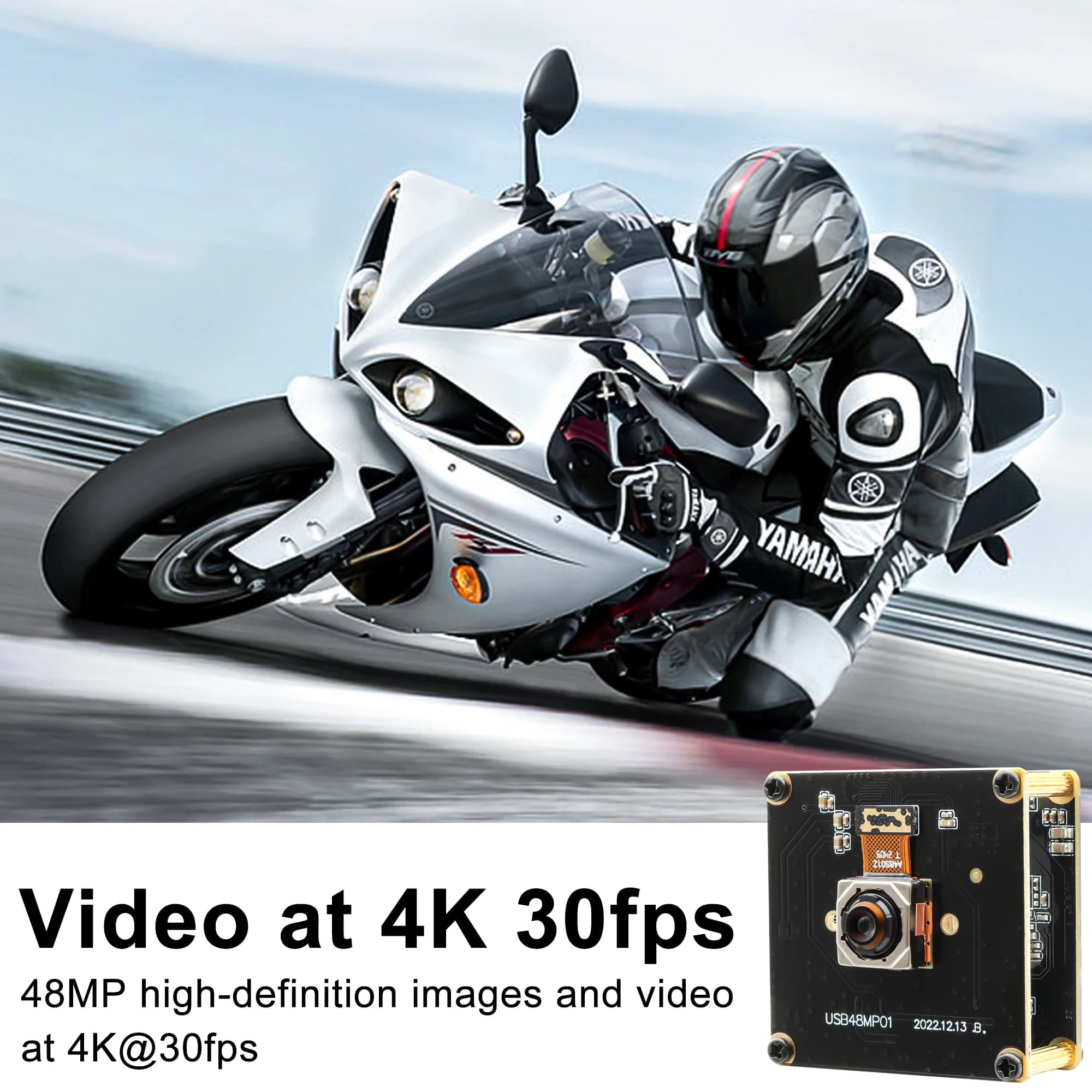 ELP 8K 48MP Auto Focus Mini USB Camera Module 200ms Fast Focus 4K 30fps PC Webcam for Document Scanning, QR Code Recognition