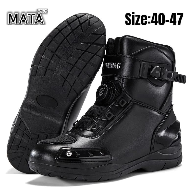 Hot Motorcycle Boots Men Women Knight Outdoor Riding Anti-slip Winters Sneakers Shoes Bicycle Mountain Racing Road Speed Autumn