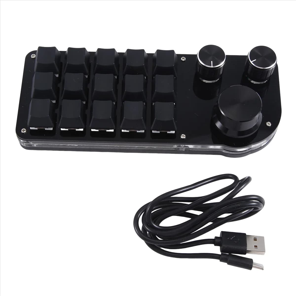 Programmazione Macro Personalizzato 15 Tasti 3 Manopole Tastiera RGB Copia incolla Mini Pulsante Photoshop Gaming Tastiera Meccanica Hotswap A