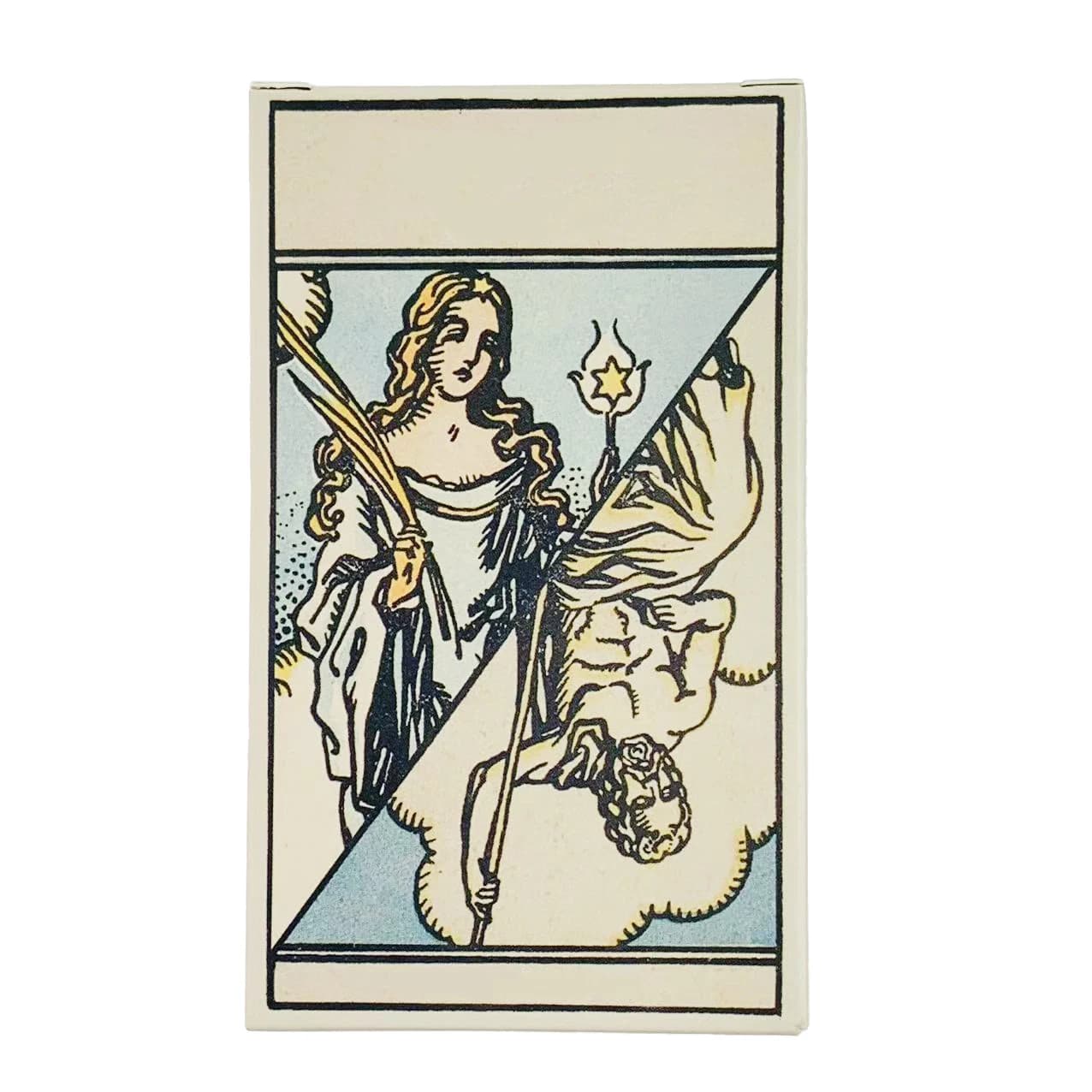 Oracle Deck A Mazzo da 48 carte Classico Divinazione Meditazione Festa Gioco da tavolo, Carte tascabili Gioco di Halloween e Natale