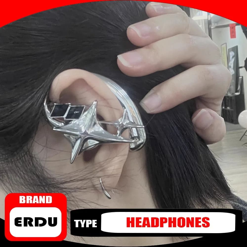 Erdu Gancio per l'orecchio Cuffie aperte Bluetooth Gioielli wireless Accessori per auricolari Regalo di moda fai-da-te per sostituire gli auricolari sensibili