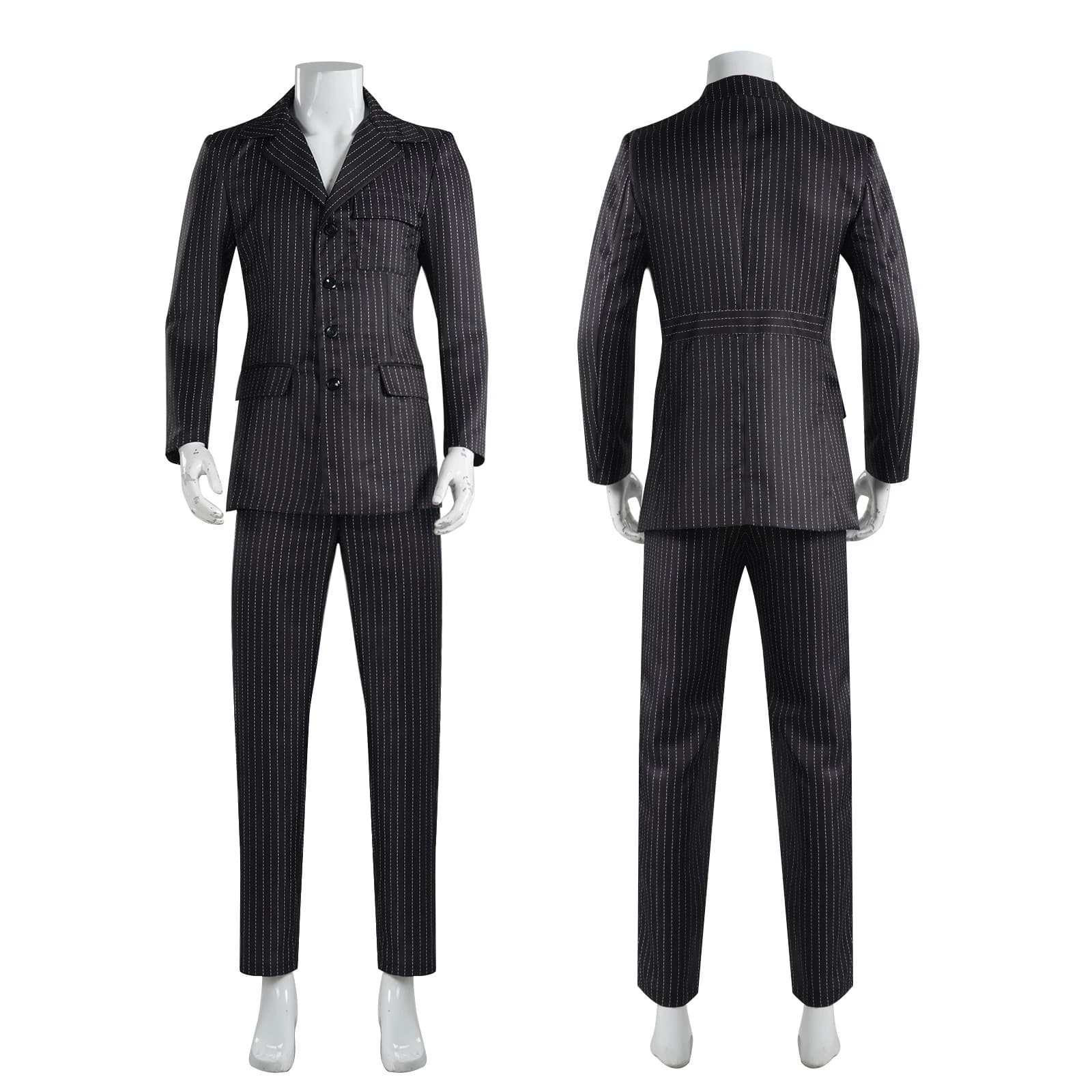 Costume da sposo per uomo, uniforme da matrimonio, giacca e pantaloni, set completo per adulti, abito da maschera per feste di Halloween