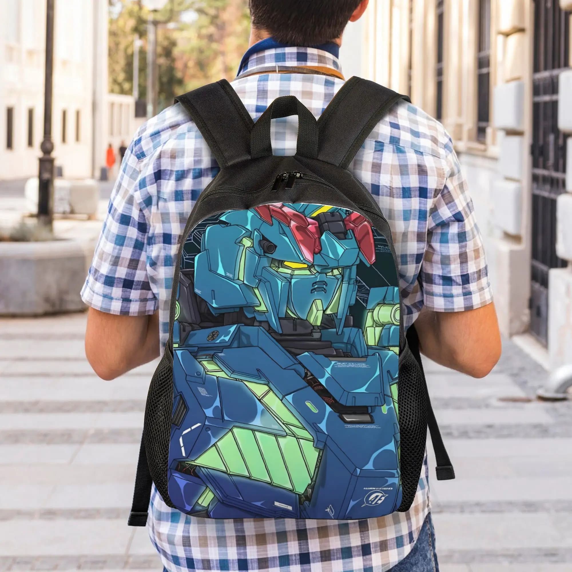 Zaino Gundam 20 per il ritorno a scuola, BANDAI, zaino solido da donna