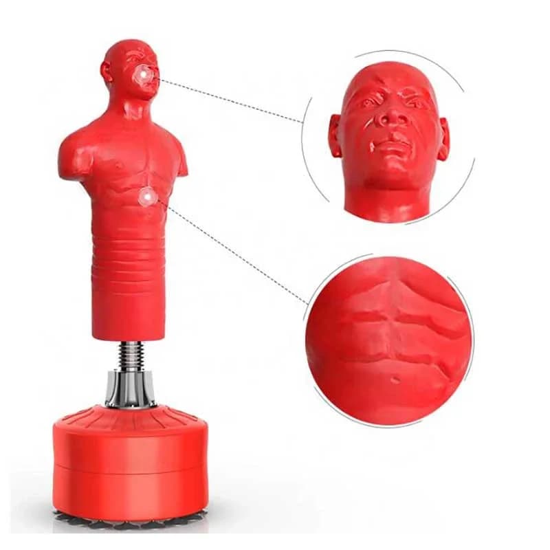 with sand padding for martial arts Humanoid berries Custom logo PU leather boxing bag Silicone mannequin