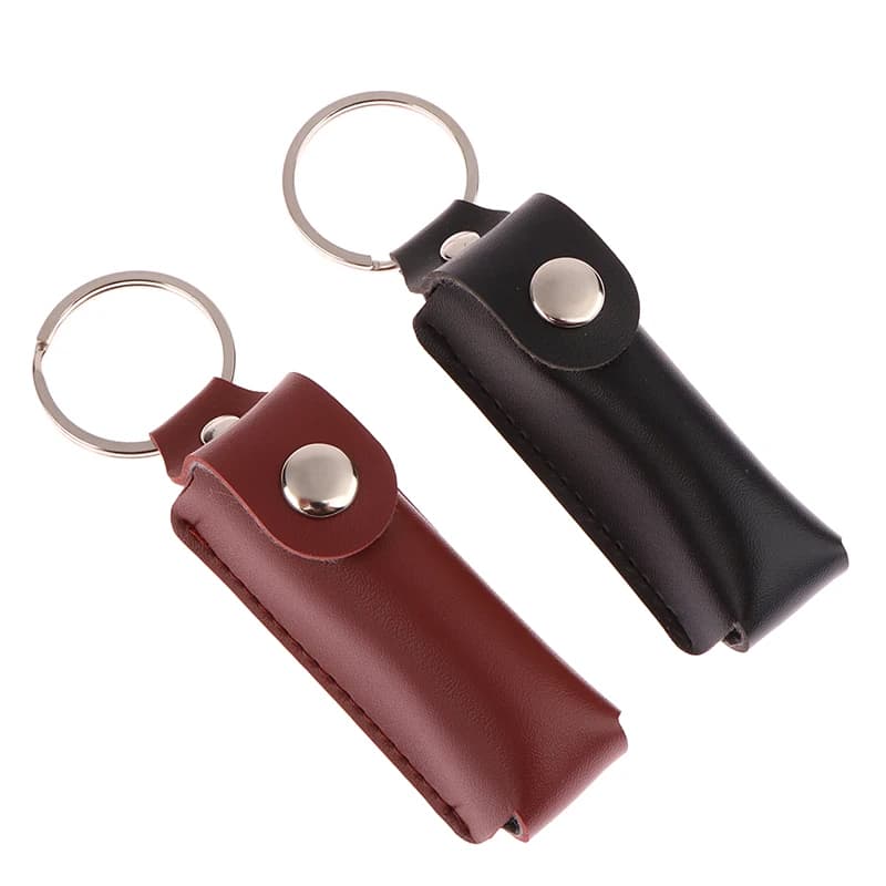 Portachiavi in pelle tascabile portatile con custodia protettiva USB per chiavetta Usb