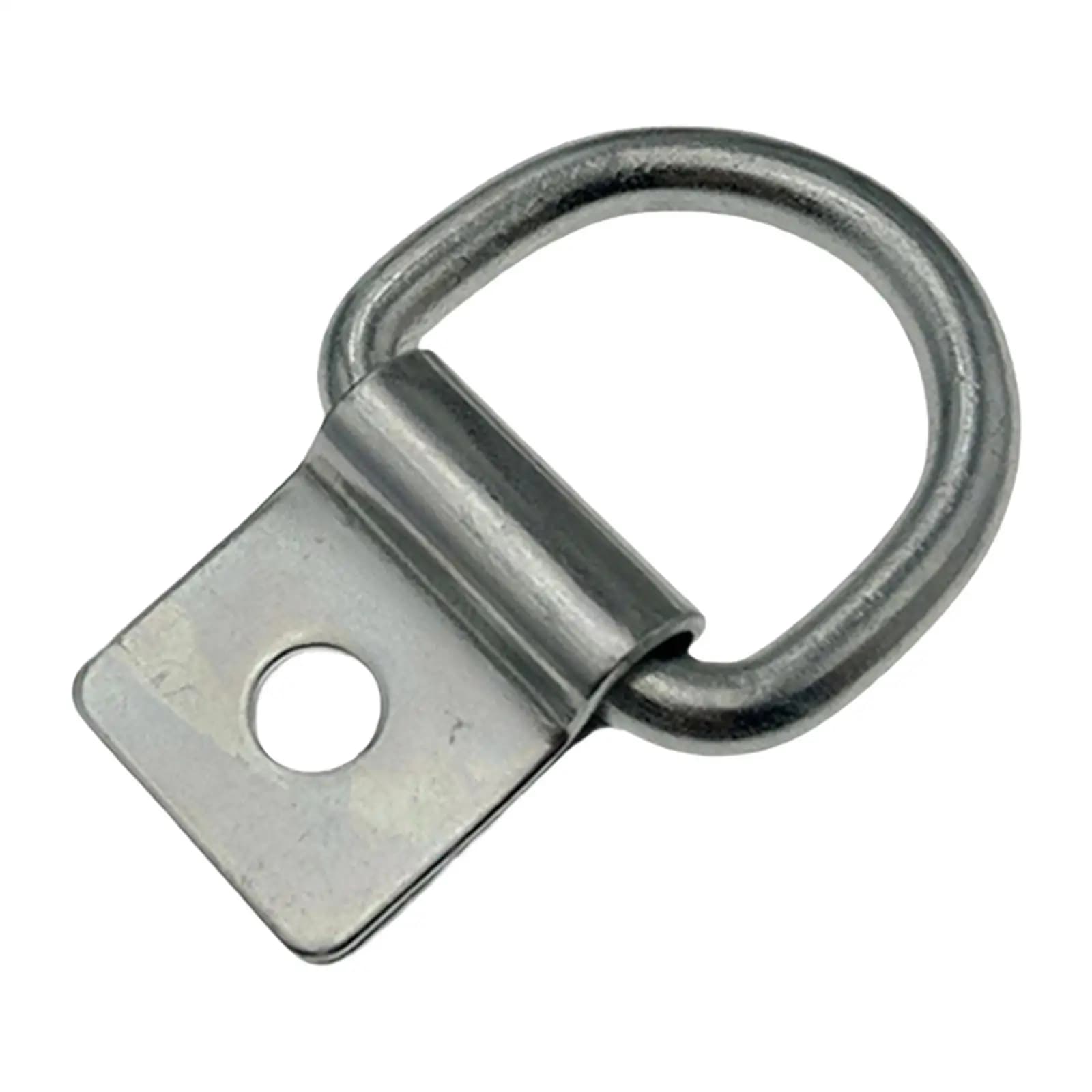 Anello di Ancoraggio a D in Ferro Zincato per Fissaggio Carichi su Camion, Camper e Rimorchi