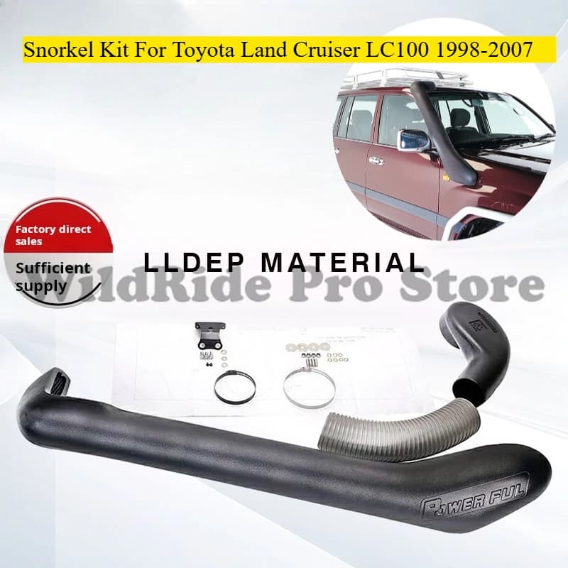 For Toyota Land Cruiser LC100 1998-2007 Snorkel Kit Waterproof Air Grip Off-Road 4x4 Trash Tube Update