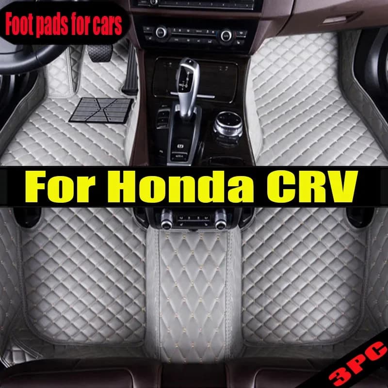 Tappetini auto per Honda CRV 2007 2008 2009 2010 2011 Rilievi del piede personalizzati Automobile Tappeto Copertura accessori interni 0601