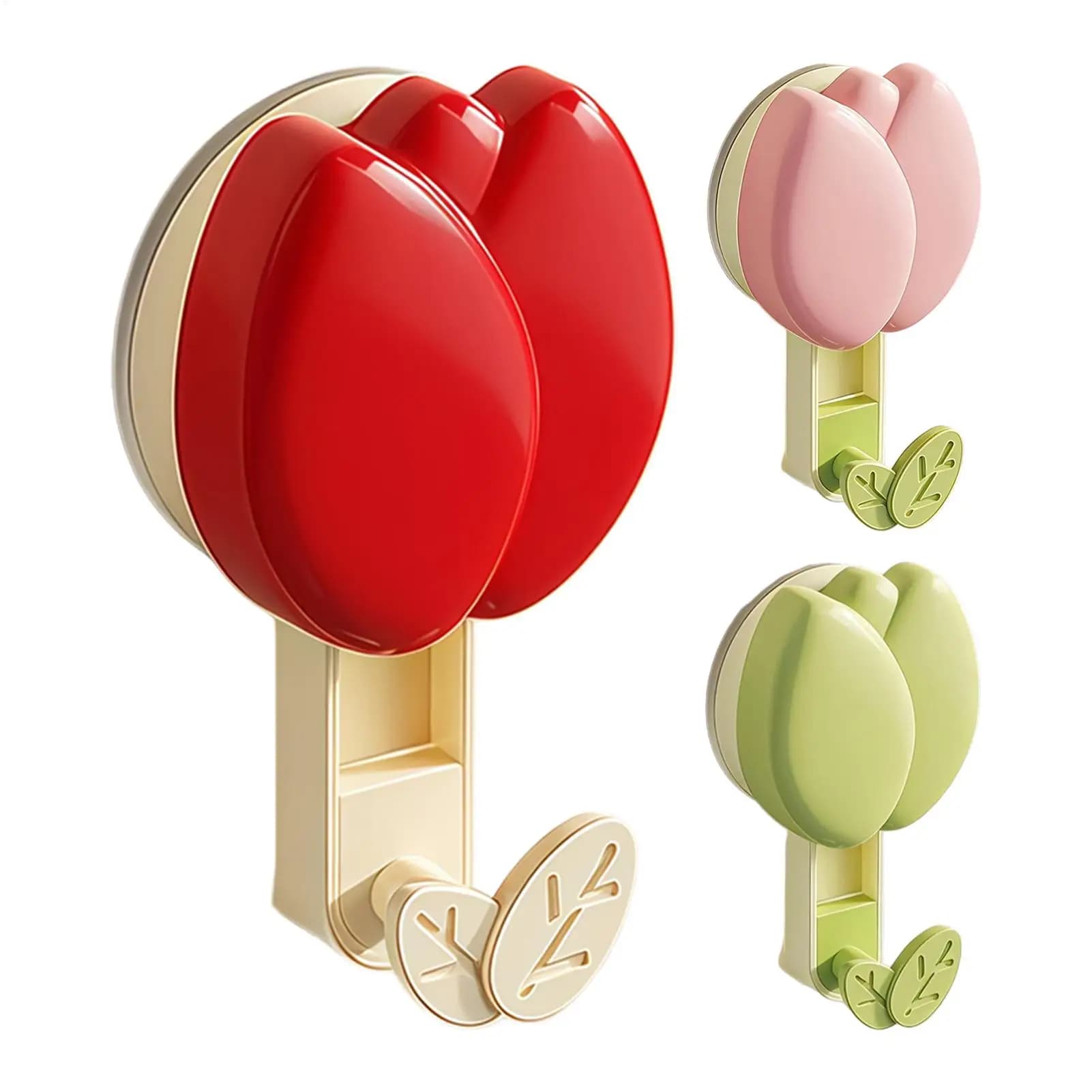 Suction Cup Hook--No-Drill Adhesive Hook Towel Rack, Universal for Kitchen and Bathroom Walls, Vacuum Adsorption Prevents