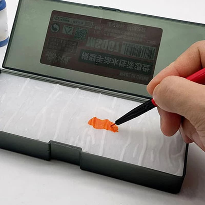 Portable Wet Palette for Acrylic Painting & Model Coloring, Water-Based Paint Holder Modeling Tool