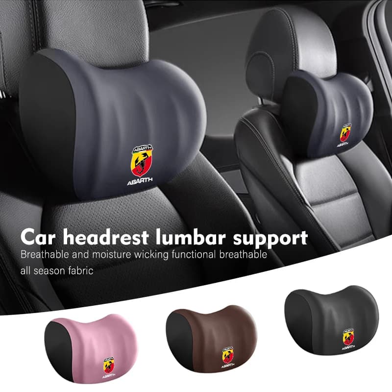 Comfort Car Back Neck Cushion Headrest Lumbar Pillow Support For Abarth UNO Astra Bravo Panda Linea Freemont Strada Doblo
