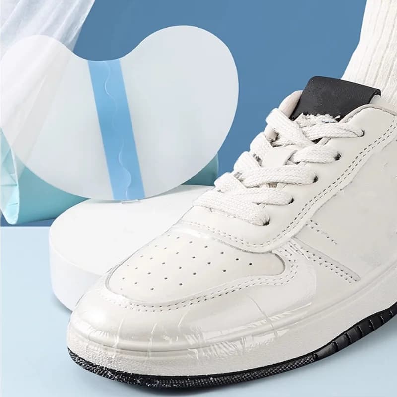 30/60 pieces Transparent Shoe Cap Rainproof Anti-Dirt Film - Waterproof and Anti-Slip Invisible Shoe Guard Film