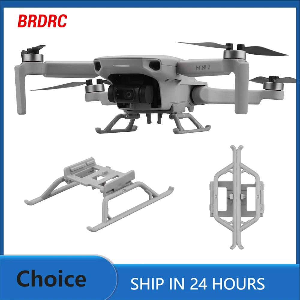 BRDRC Carrello di Atterraggio per DJI Mini 4K/Mavic Mini2/Mini SE Estensore Leggero Gamba Lunga Supporto per Piede Protezione di Espansione Accessori
