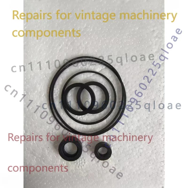 FOR Sony TC-D5M Cassette Recorder Spare Parts, durable drive belt and idler rubber ring for backpack tape machine restoration.