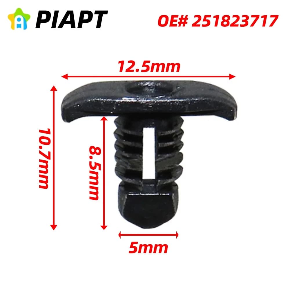 20 pezzi OE # 251-823-717 Clip di fissaggio per fermo guarnizione porta anteriore per Volkswagen