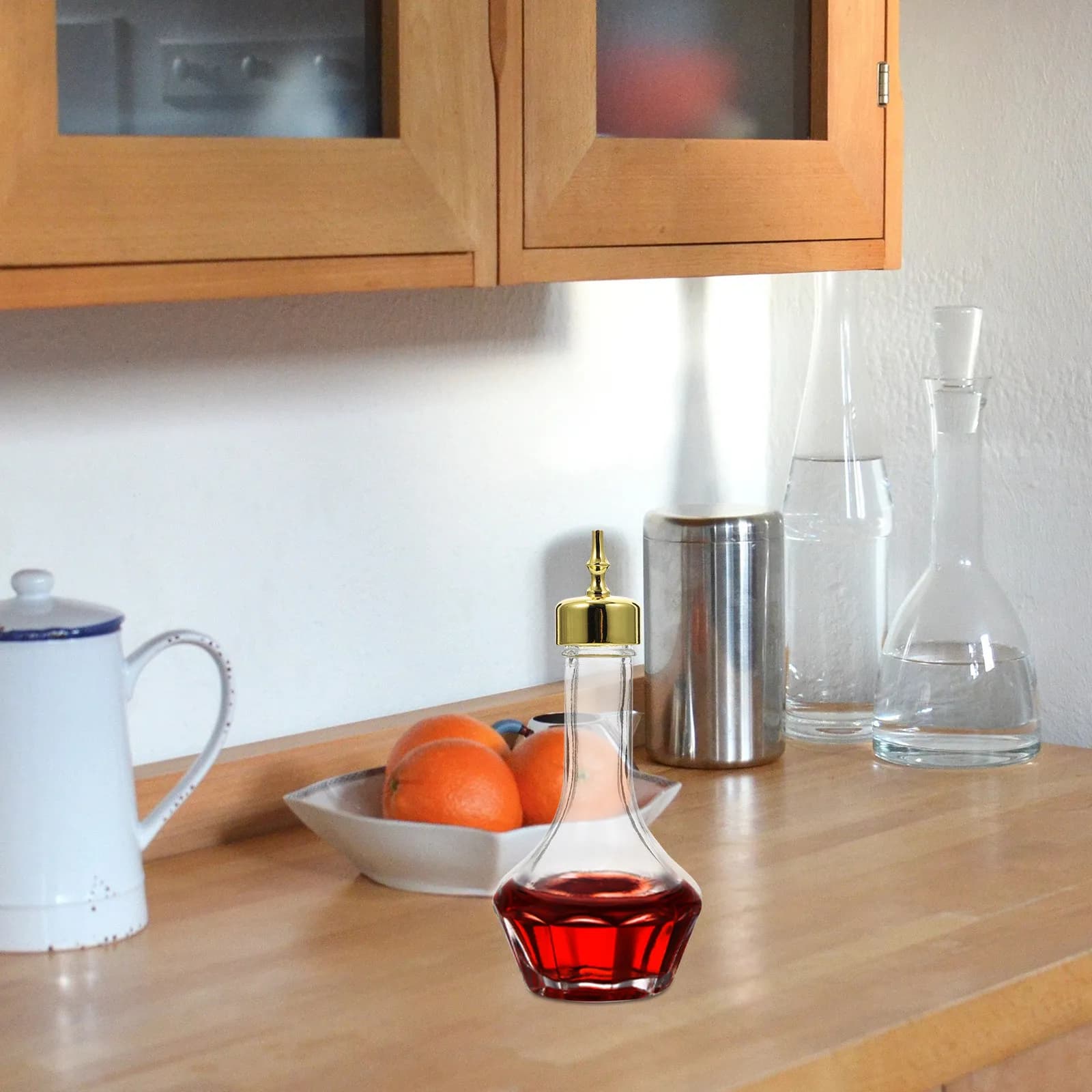 Shaker Professionale per Cocktail in Vetro con Presa Liscia e Design Antigoccia, Facile da Usare, per Bar e Vino