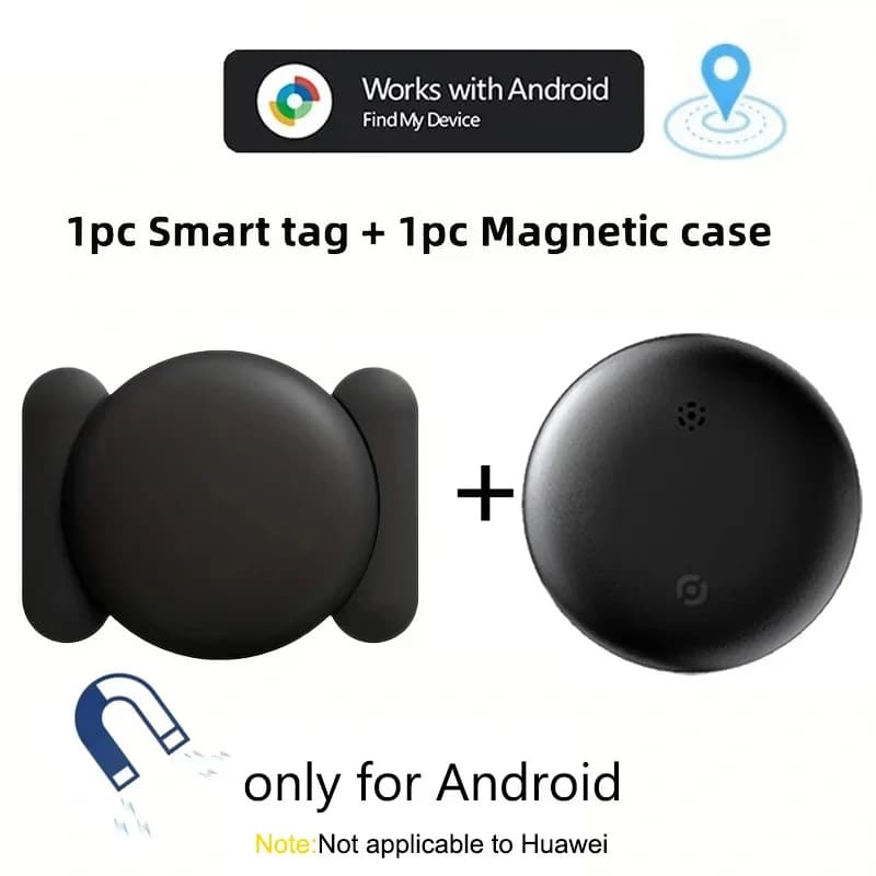 Tag tracker Bluetooth per Android (SOLO Android), rilevatore di chiavi compatibile con Google Find My, localizzatori di oggetti per chiavi