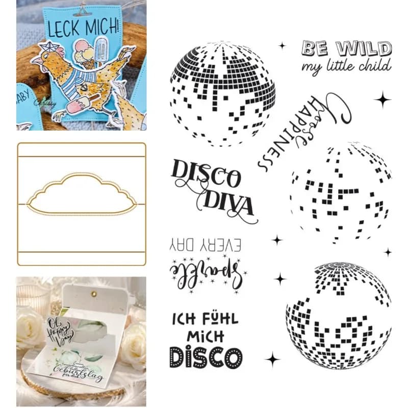 Stampi e Fustelle in Metallo a Forma di Pulcino con Occhialini da Nuoto e Giubbotto Salvagente per Scrapbooking Fai da Te, Carte e Stencil