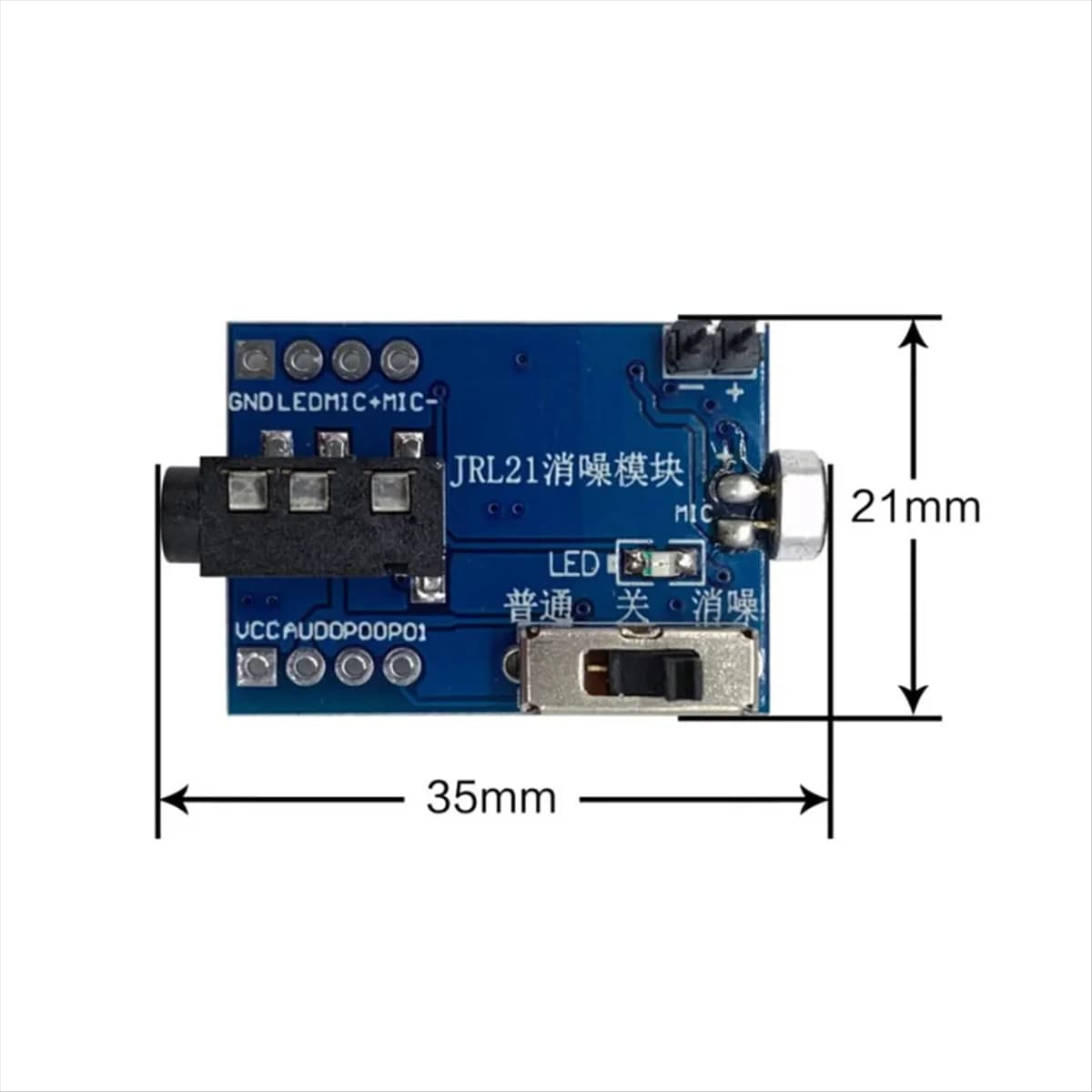 【Flash&Deal!】{1PCS JRL21 HD Interfaccia ADC della scheda del modulo microfono con riduzione del rumore per Arduino