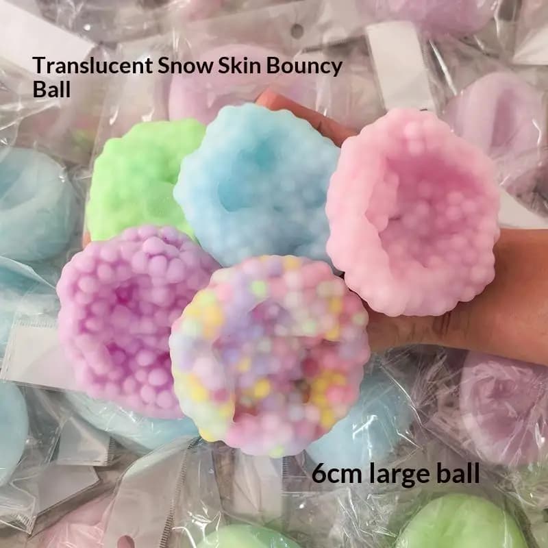 1Pc Shapeable Vacuum Grape Stress Ball Noisy Sand Desktop Squeeze Toy Relief Soothing Translucent Ice Skin Fidget Gift