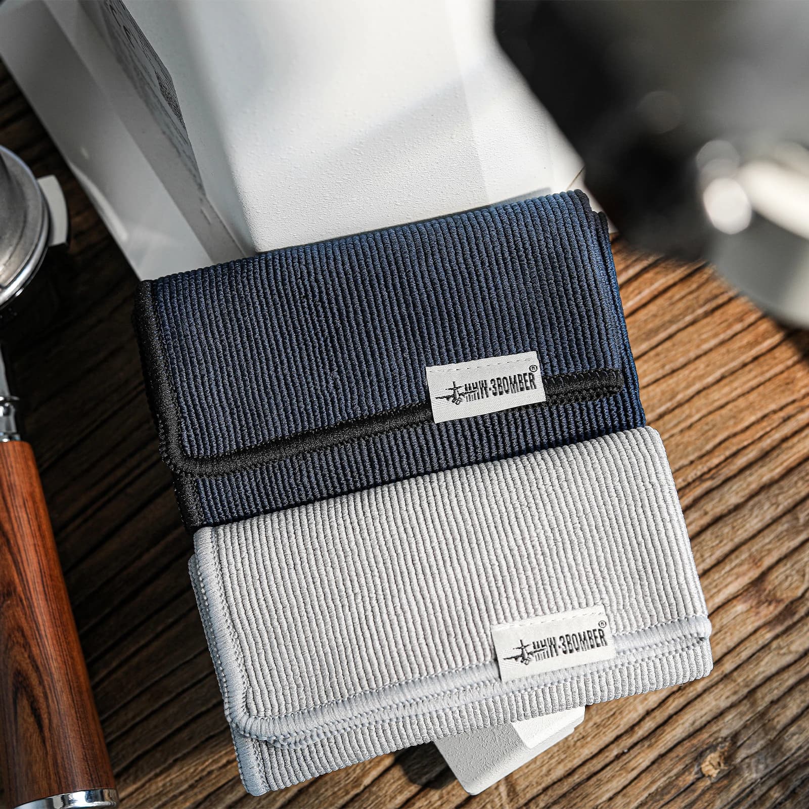 MHW-3BOMBER Asciugamano quadrato Coffee Bar Assorbimento d'acqua Towe Panni per pulizia cucina Macchina per caffè espresso Strumento per pulizia Accessori bar