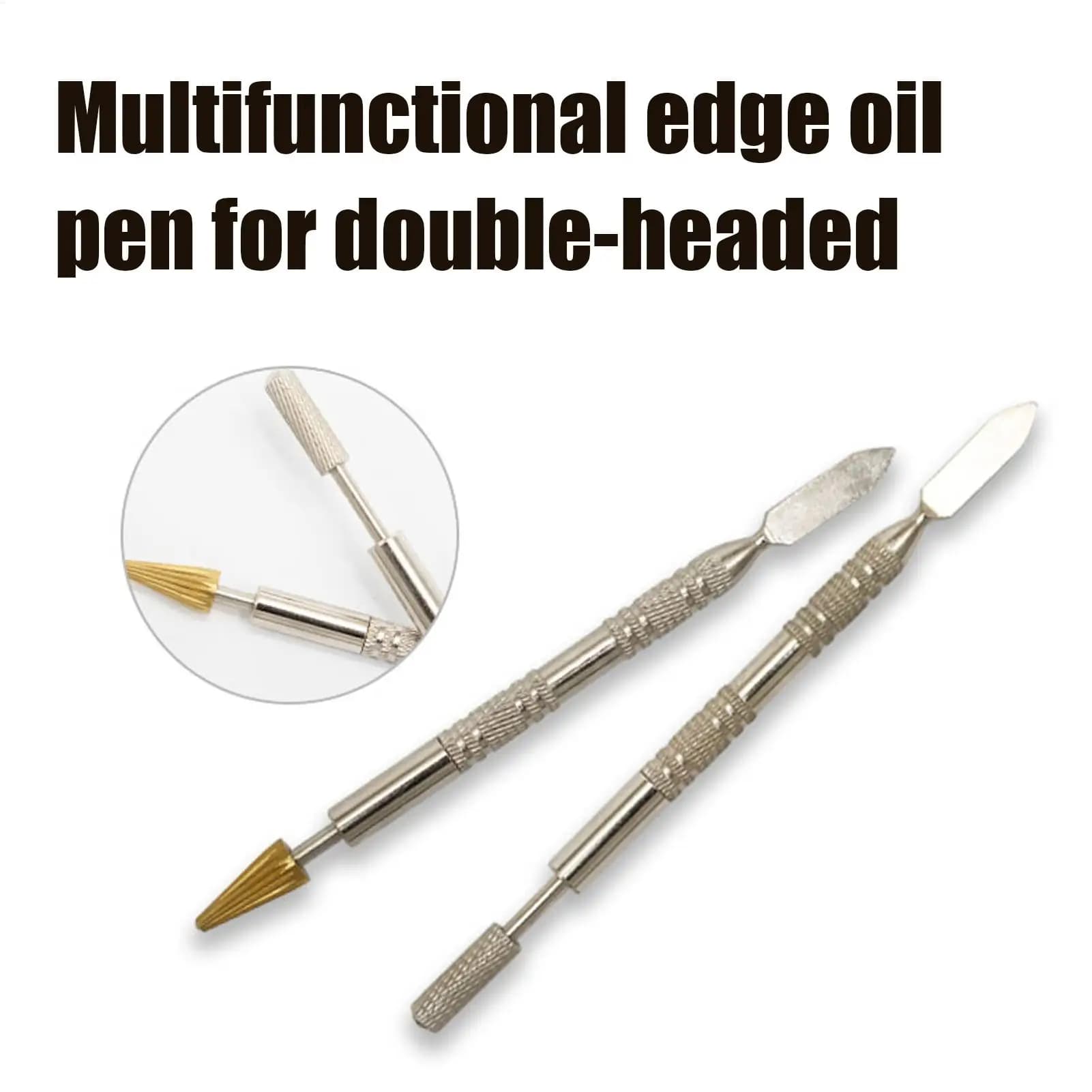 Multipurpose Leathercraft Edge Dye Pen Oil Gluing Applicator Metal Leather Paint Roller Tool Set for DIY Leather Craft Projects