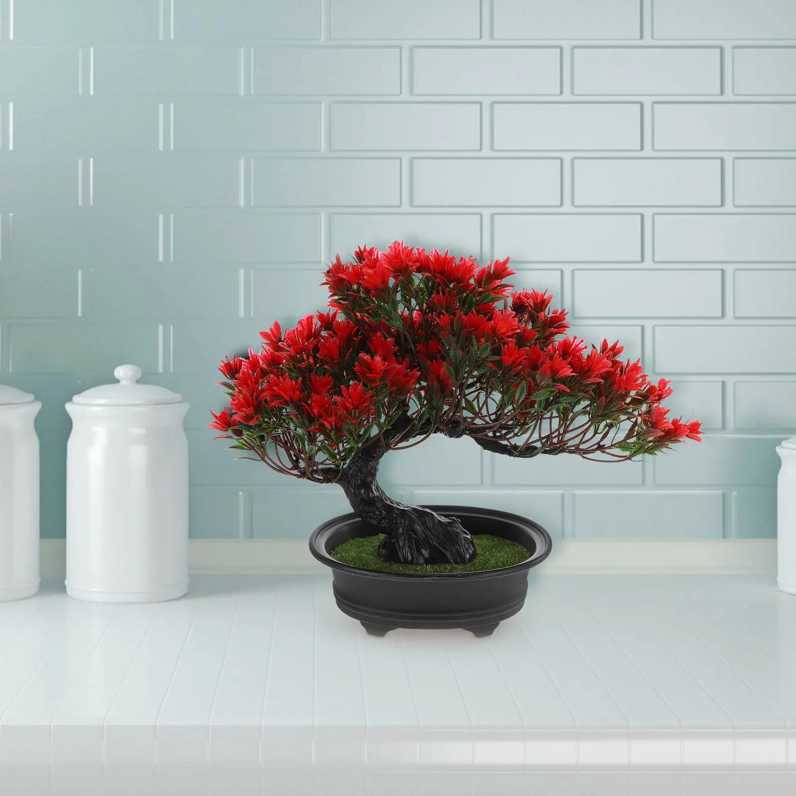 Decorative Artificial Bonsai Tree, Simulated Pine for Reception Guests, Realistic Appearance, Natural Decoration for Interior and Exterior
