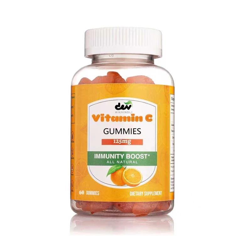 Vitamin C 125mg gummies - vegan, gluten free supplement -60 gummies
