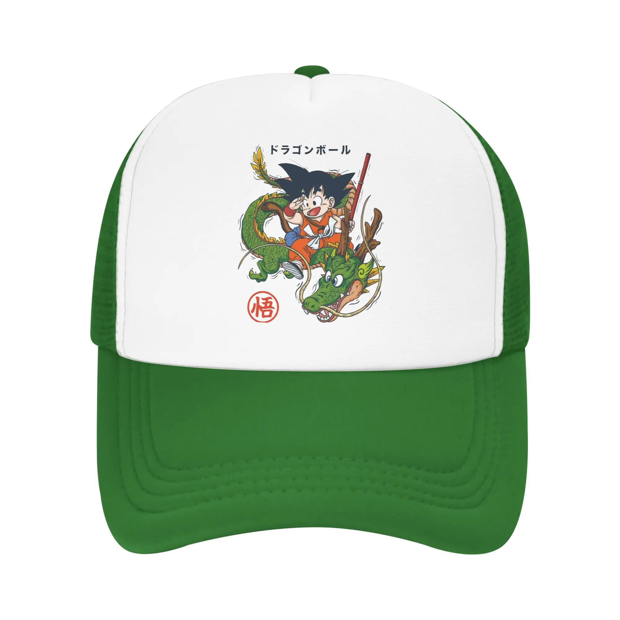 Cappelli Trucker Goku & Shenron per Uomo e Donna, Cappellini da Baseball in Rete, Cappelli Snapback DBZ Dragon Ball, Cappelli da Sole Traspiranti, Cappelli da Golf Autunnali