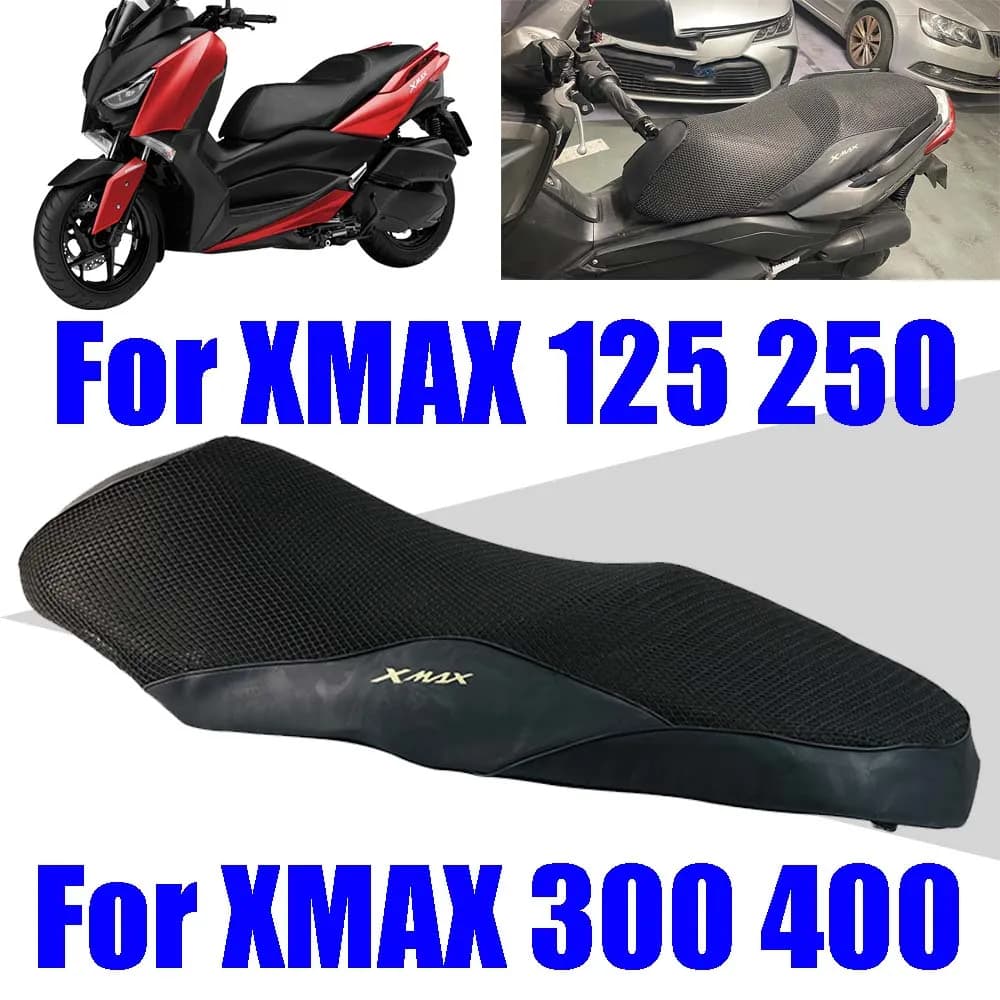 Accessori moto Traspirante X-MAX Fodera per cuscino del sedile Protezione solare per isolamento caldo per Yamaha XMAX 300 125 250 400 XMAX250