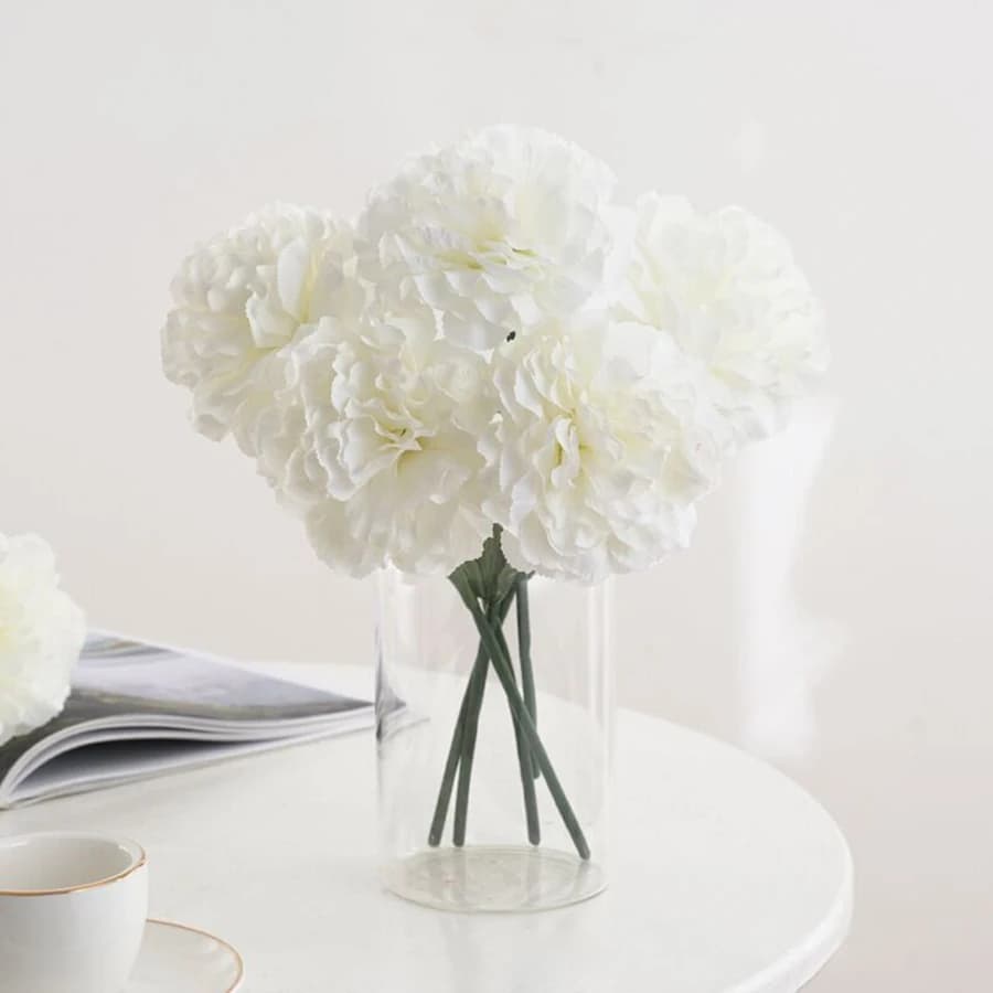1/3 pezzi di fiori artificiali di seta, garofani, San Valentino, matrimonio, sposa, bouquet, decorazioni per la tavola, accessori da giardino, regalo fai da te, contenitore di caramelle