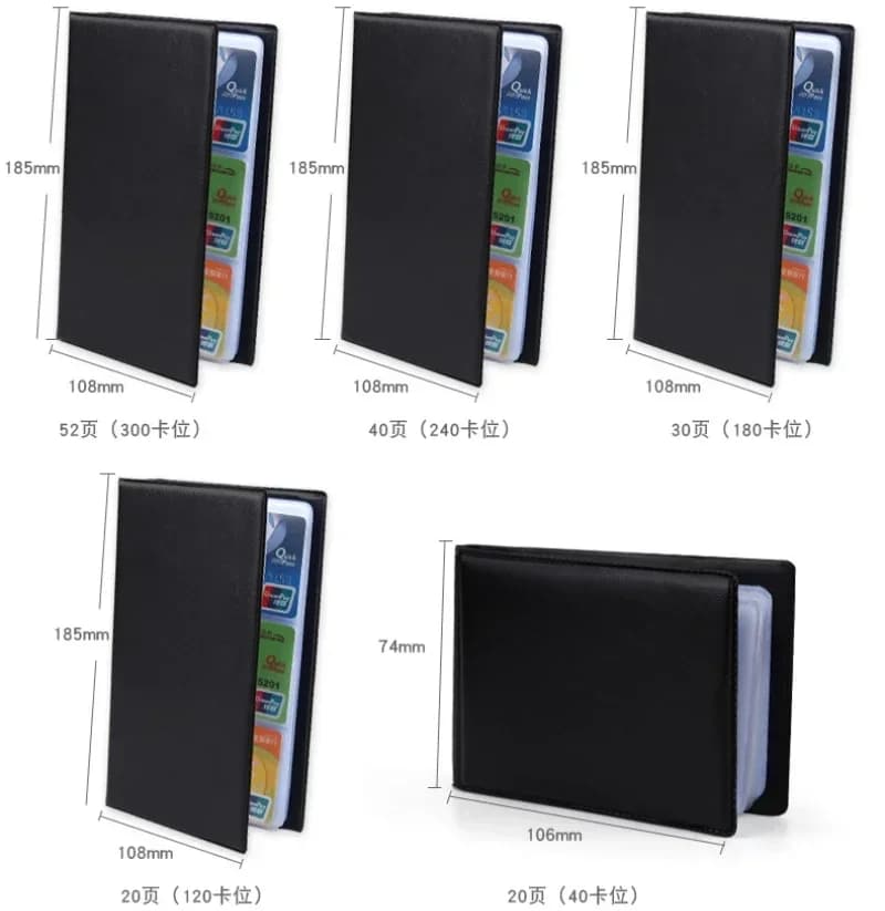 PU Leather Business Card Book Holder Journal Business Card Organizer Name Card Book Holder