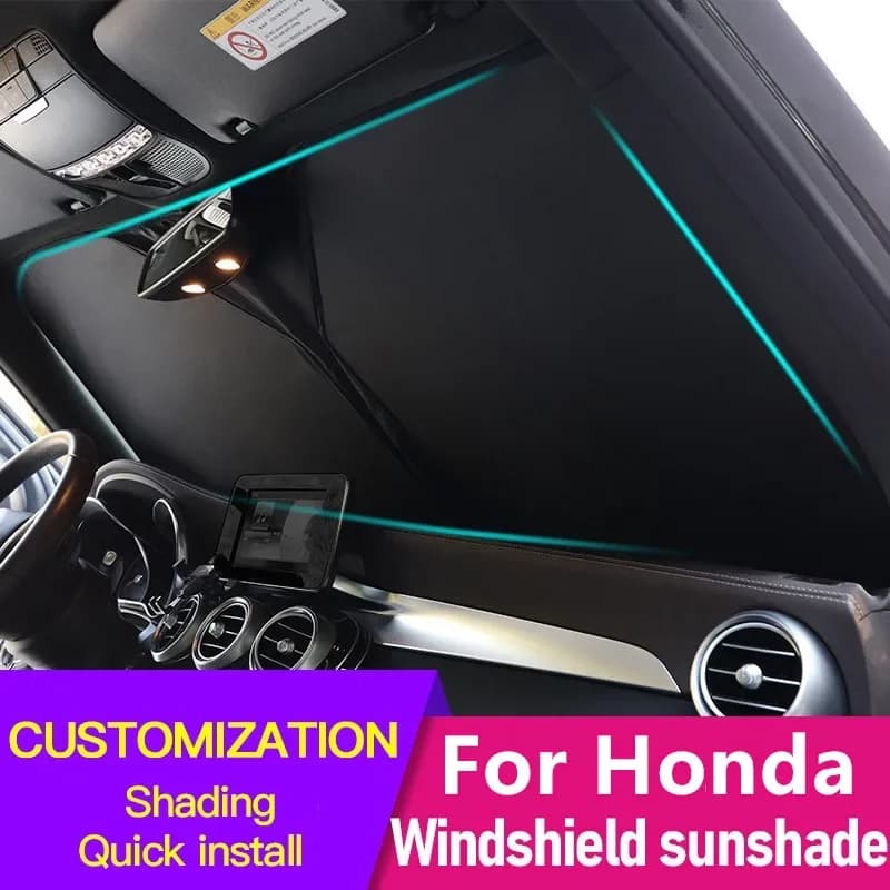Parasole per Parabrezza Auto Honda CRV HRV Odyssey Vezel City, Protezione UV Anteriore, Copertura Ombreggiante Interna 2015-2023