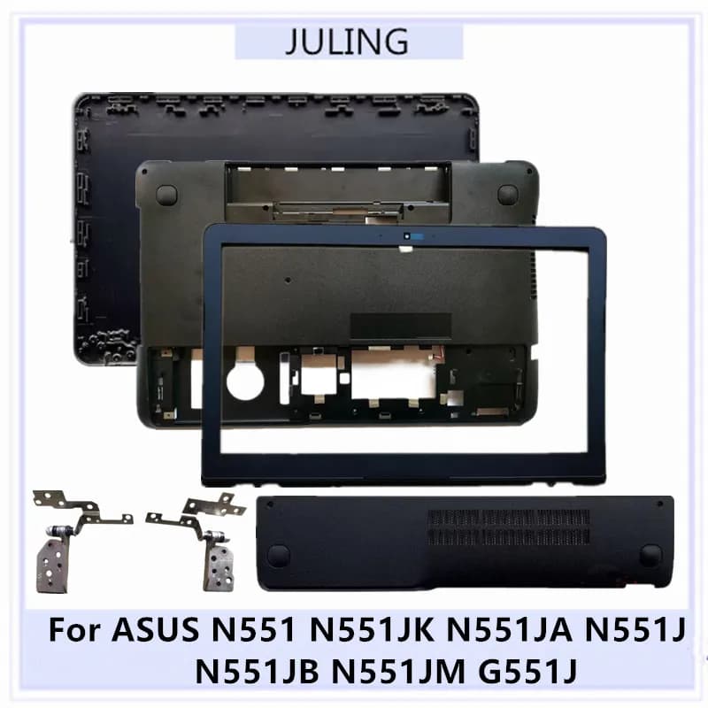 NUOVO Originale per ASUS N551 N551J/JB/JM/JK/JA G551J Coperchio Posteriore LCD Portatile/Mascherina Anteriore/Poggiapolsi/Coperchio Inferiore/Cerniere/Altoparlante