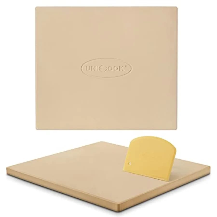 Large Pizza Stone for Oven and Grill, Heavy Duty Baking Stone for Bread, Thermal Shock Resistant Cordierite Pizza Pan, 16 x 14