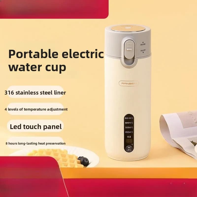 Portable Kettle Travel Kettle 316 Stainless Steel Thermal Insulation Electric Cup Gift