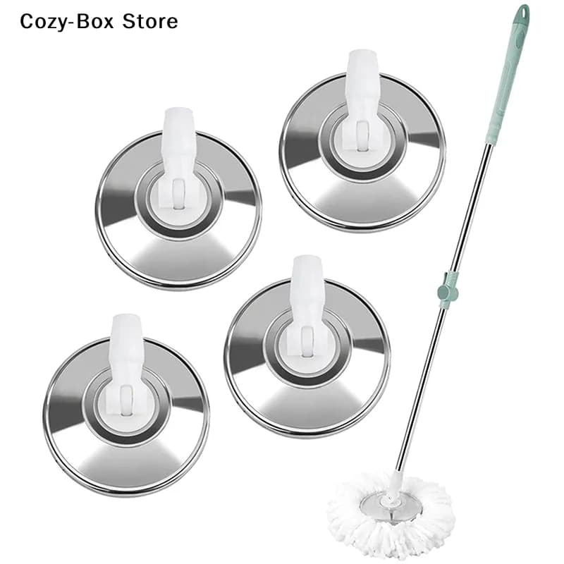 [ZY]Universal Mop Head 16cm Stainless Steel Household Rotary Mop Head To Replacement Plastic Telescopic Mop Accessories[ZY]