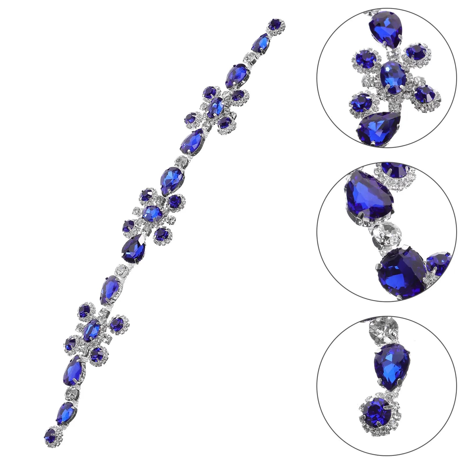 Rhinestone Chain for Wedding, Decorative Crystal DIY Application for Dress, Belt, Crystal Wedding Application