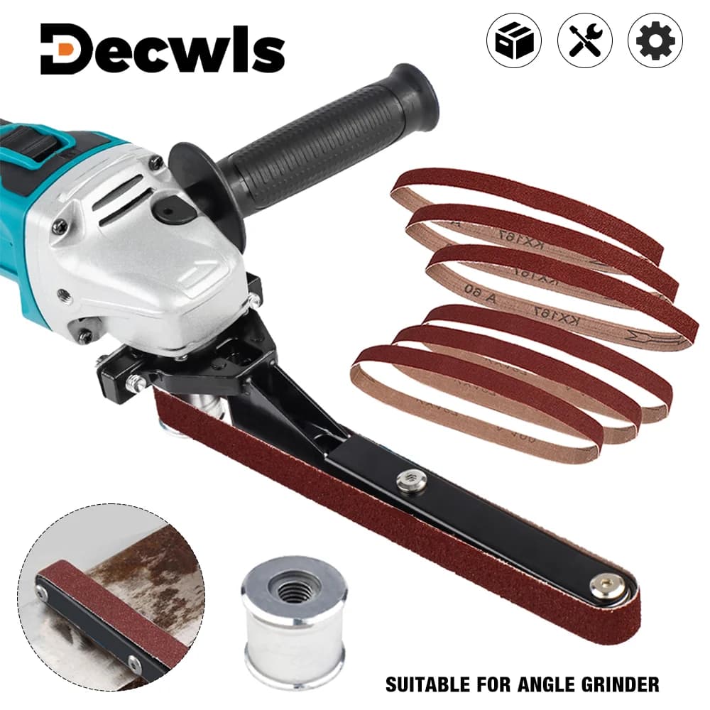 Mini levigatrice smerigliatrice, lucidatrice portatile a batteria domestica, accessori per levigatrice a nastro modificati smerigliatrice angolare multifunzionale M10-M14, utensili per smerigliatura