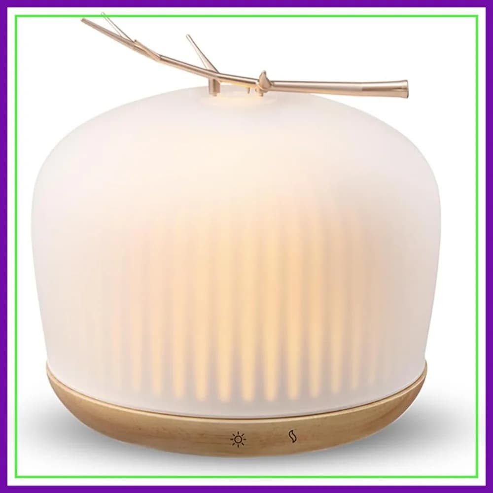 Diffusore di Aromi a Ultrasuoni con Nebbia Fredda 230ML, Luce Notturna Silenziosa ed Estetica per Casa, Regalo per Donne