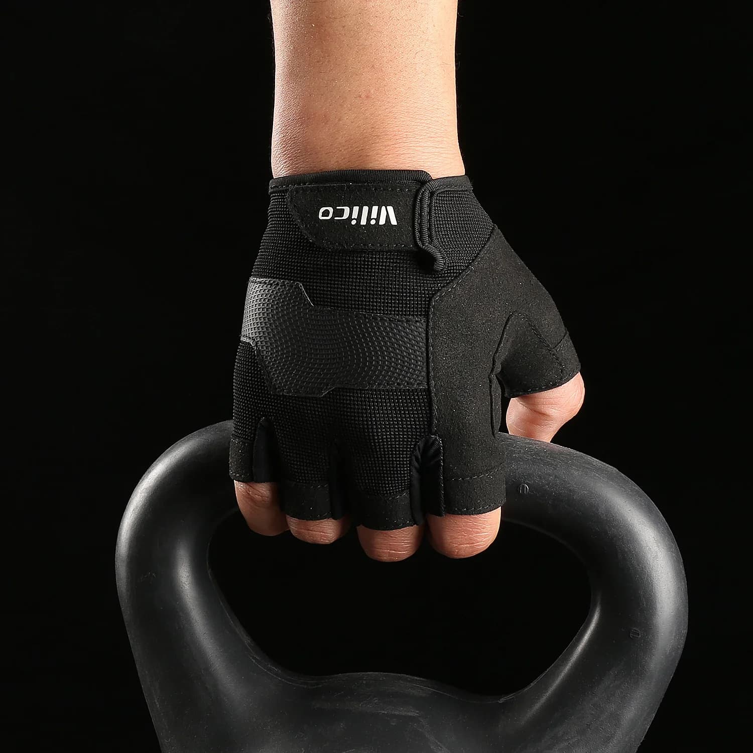 Anti-slip gym Gloves with Bearings Pull Up Power Training Kettlebell Weight Lift Gloves Exercise Training Men's Fitness Gloves