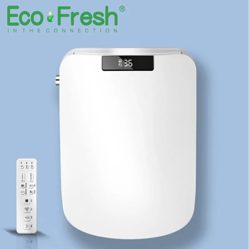 Ecofresh square smart toilet coprisedile bidet elettronico wc ciotole sedile riscaldamento pulito asciutto coperchio wc intelligente per il bagno